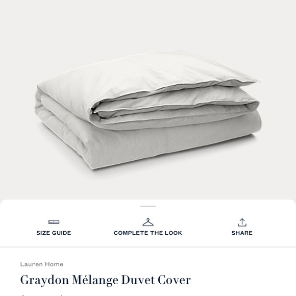 Ralph Lauren Graydon Mélange King Duvet Cover and King Pillow Shams - Picture 1 of 2